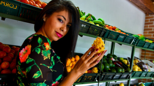 Latina Nyder Fedtet Pickup Og Kneppe