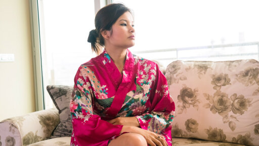 Trójkąt Z Miyuki Son I Gorącą Blondynką